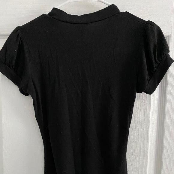 black button choker shirt - Picture 4 of 4